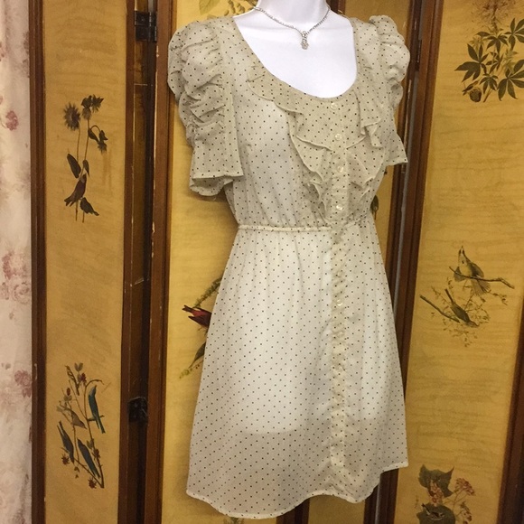 Fire Los Angeles Dresses & Skirts - Retro mid century sheer rockabilly dress M NEW WOT